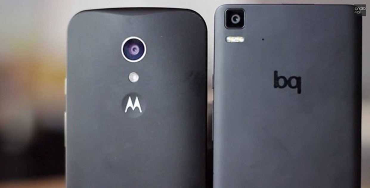 Motorola Moto G 2014 vs bq Aquaris E5 4G traseras
