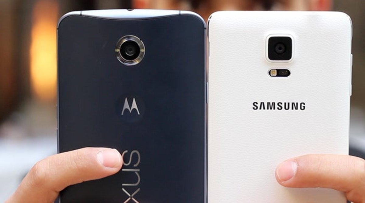 Samsung Galaxy Note 4 vs Google Nexus 6 trasera camaras