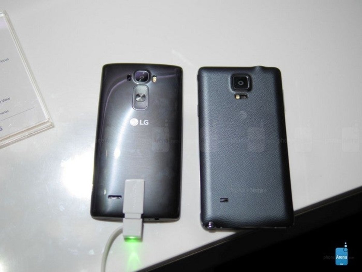 Comparativa del LG G Flex 2 vs Samsung Galaxy Note 4