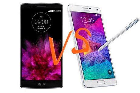 LG G Flex 2 contra Samsung Galaxy Note 4, comparamos a los grandes de la familia