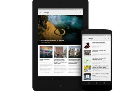 Feedly: muestras de cómo podría ser con Material Design