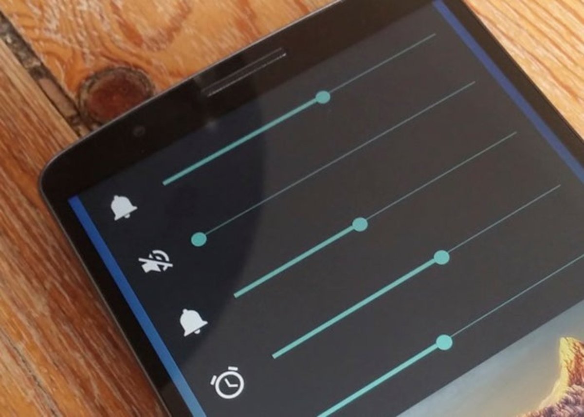 Controles de volumen de SoundHUD en Android Lollipop, con modo silencio