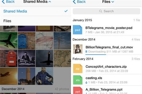 Telegram 2.4: enviar archivos hasta 1,5 GB, silenciar notificaciones y más