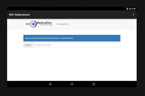MD-Vademecum: app Android sobre medicamentos y enfermedades