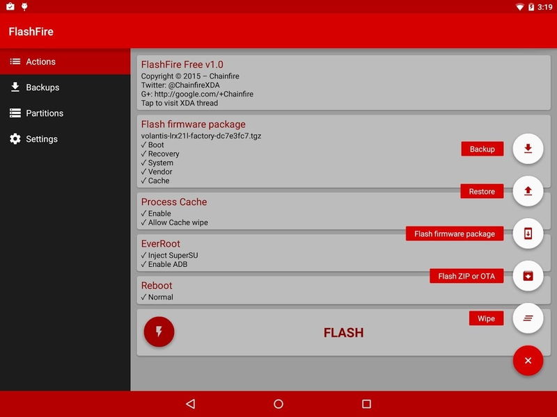 FlashFire, la app que permite instalar ROMs, kernels y flashear sin recovery