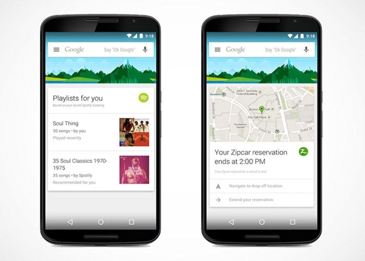 Google Now More apps