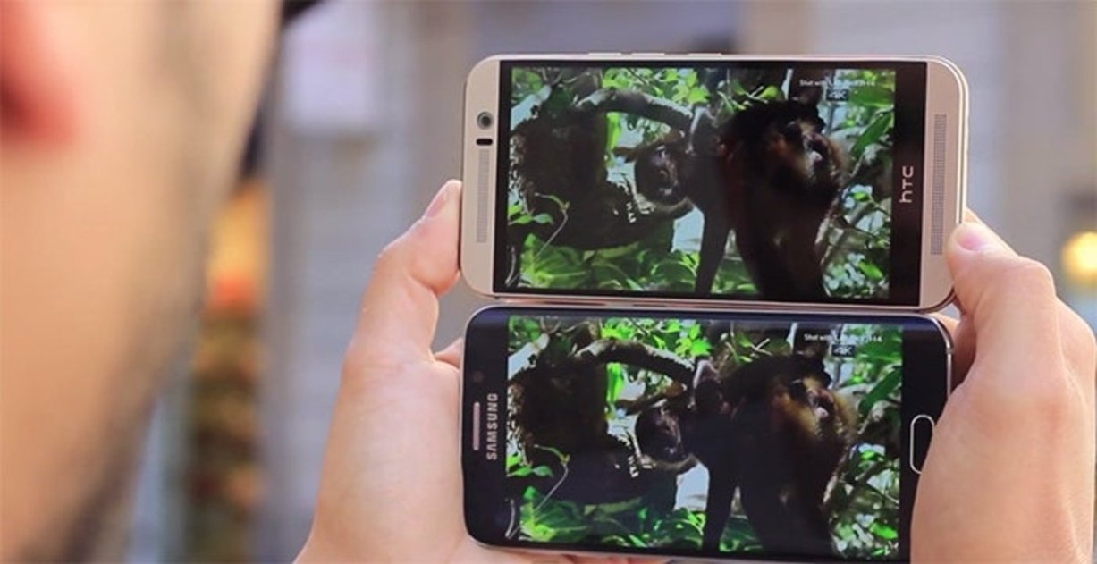HTC One M9 vs Samsung Galaxy S6 Edge pantallas