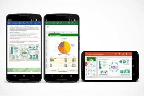 Microsoft Word, Excel y PowerPoint, ya disponibles para smartphones en Google Play