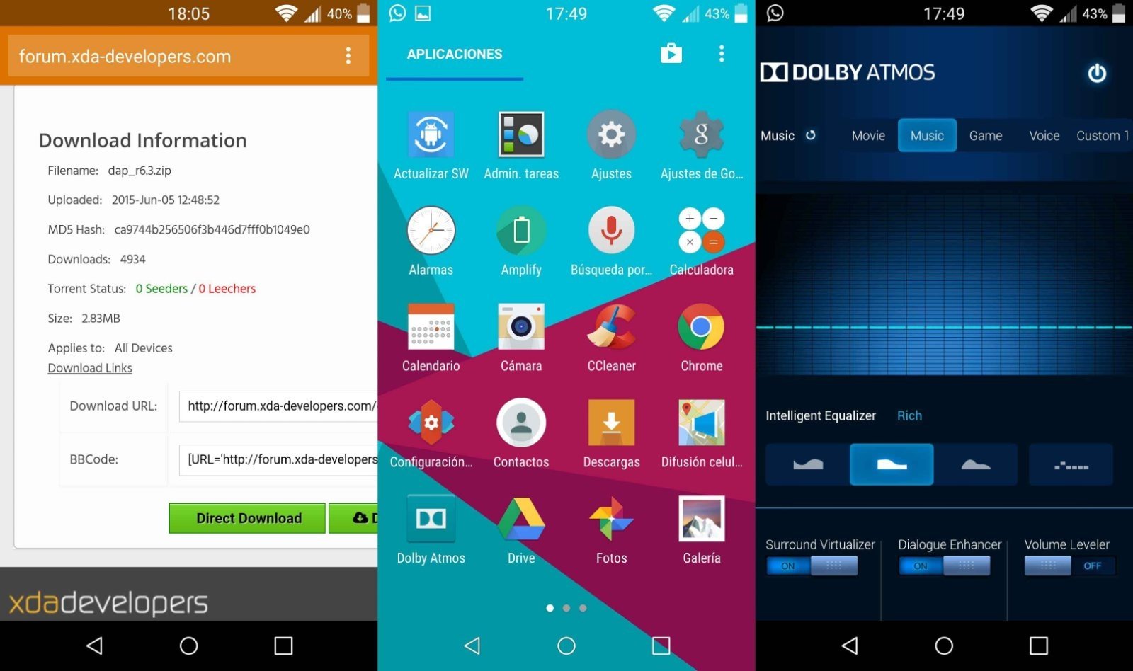 Dolby Atmos para Android