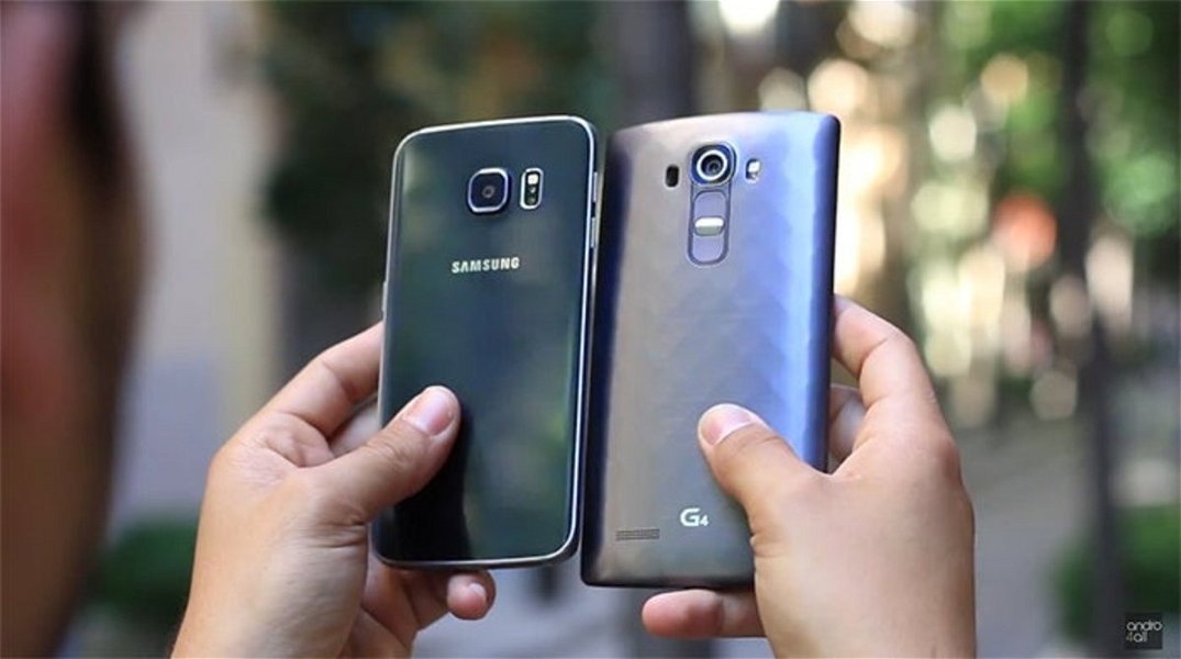 Samsung Galaxy S6 vs LG G4, partes traseras