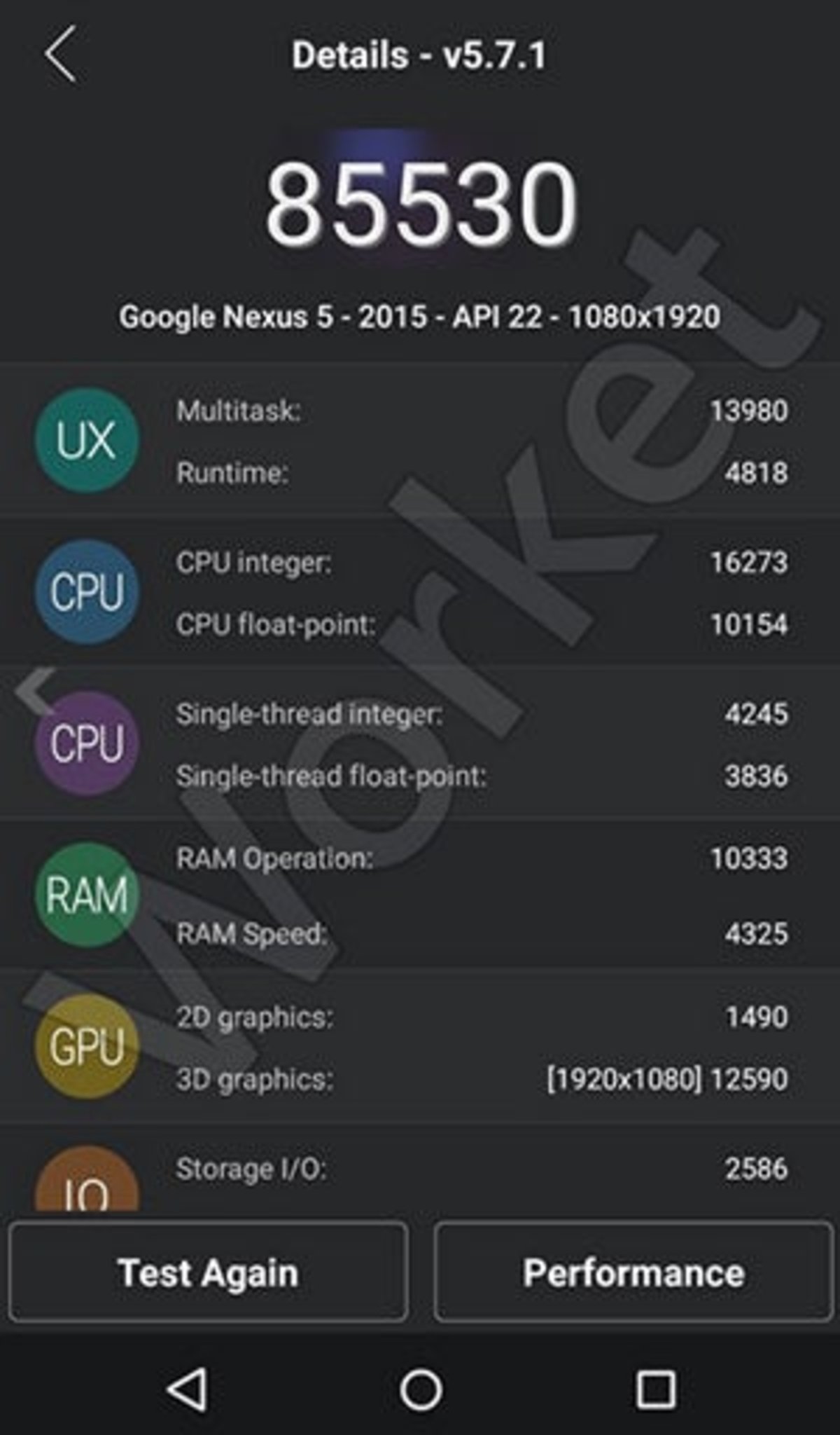 Test AnTuTu del supuesto Google Nexus 5 (2015)