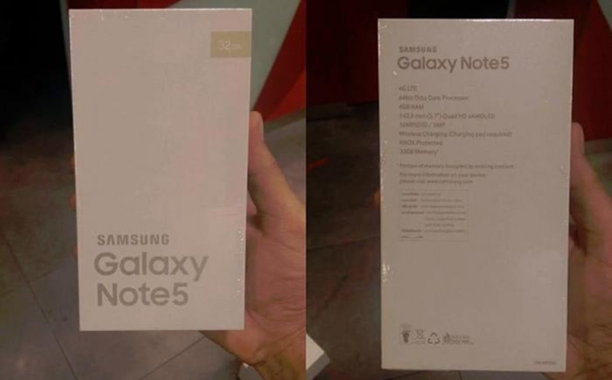 Samsung Galaxy Note 5 packaging