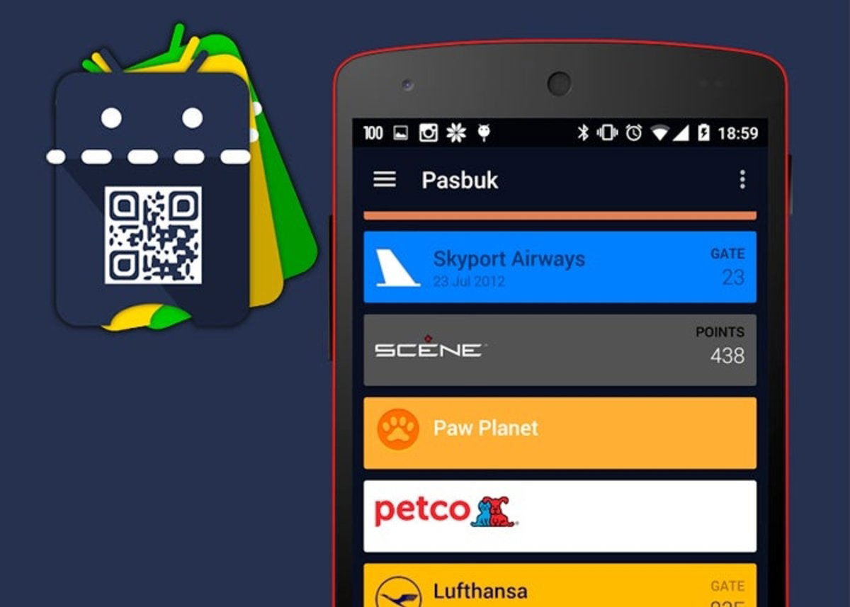 Открой android. Pkpass event.