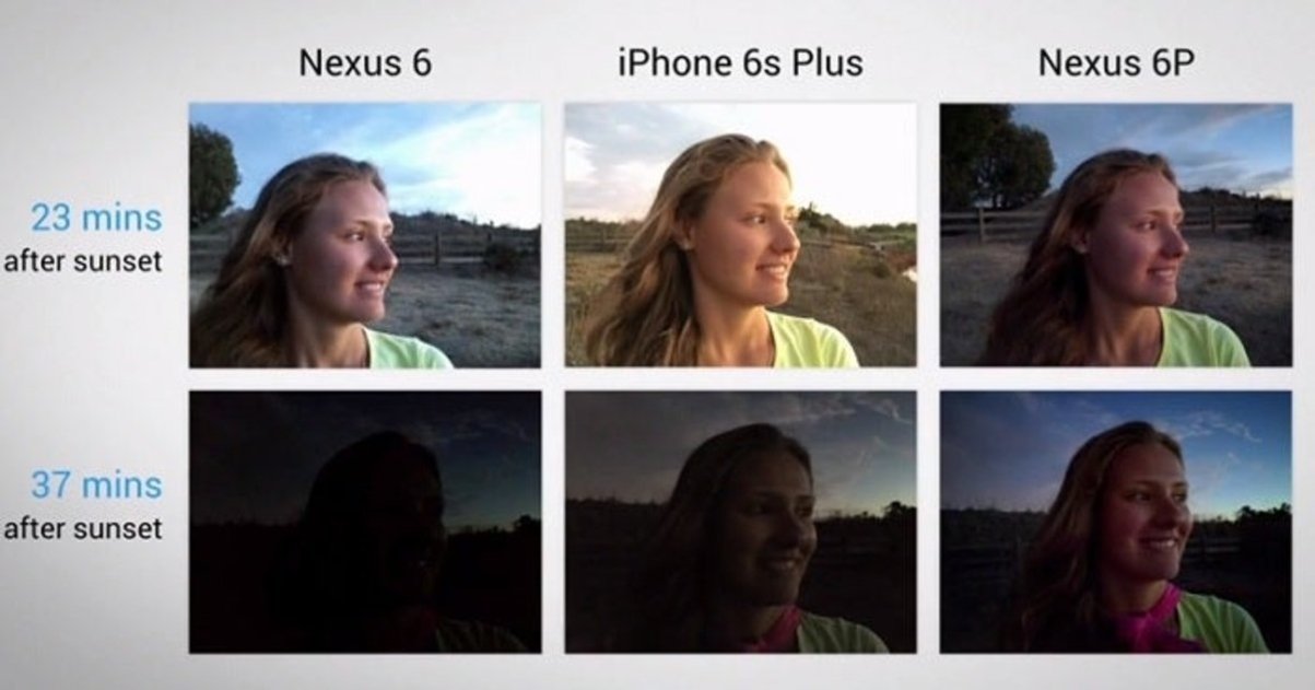 Cámara nexus 6 vs nexus 6p vs iPhone 6s Plus