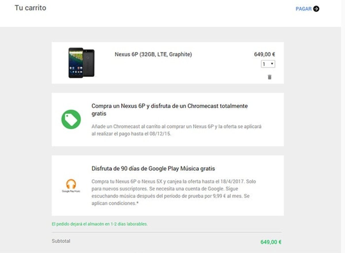 Comprar Google Nexus 6P