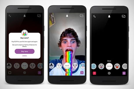 Snapchat incorpora filtros de pago para Android Snapchat incorpora filtros de pago para Android