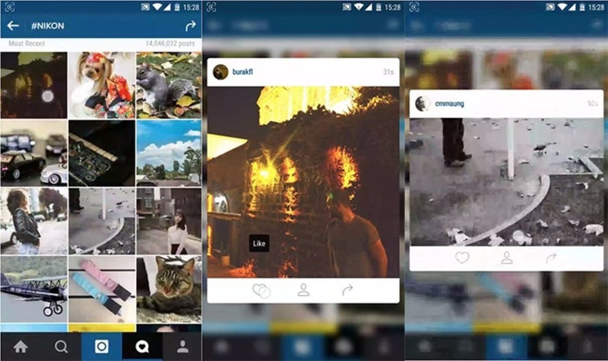 Instagram 3D Touch Android Capturas