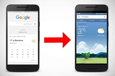 Así son las nuevas tarjetas del tiempo de Google Now, rediseñadas y con más información Así son las nuevas tarjetas del tiempo de Google Now, rediseñadas y con más información