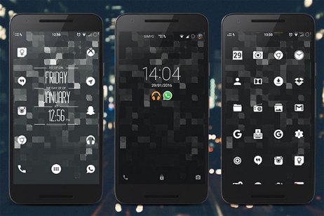 Personaliza tu Android con un estilo blanco y negro minimalista