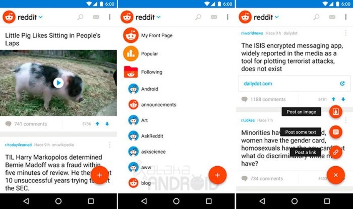 El agregador de noticias Reddit tendrá pronto su aplicación en Android