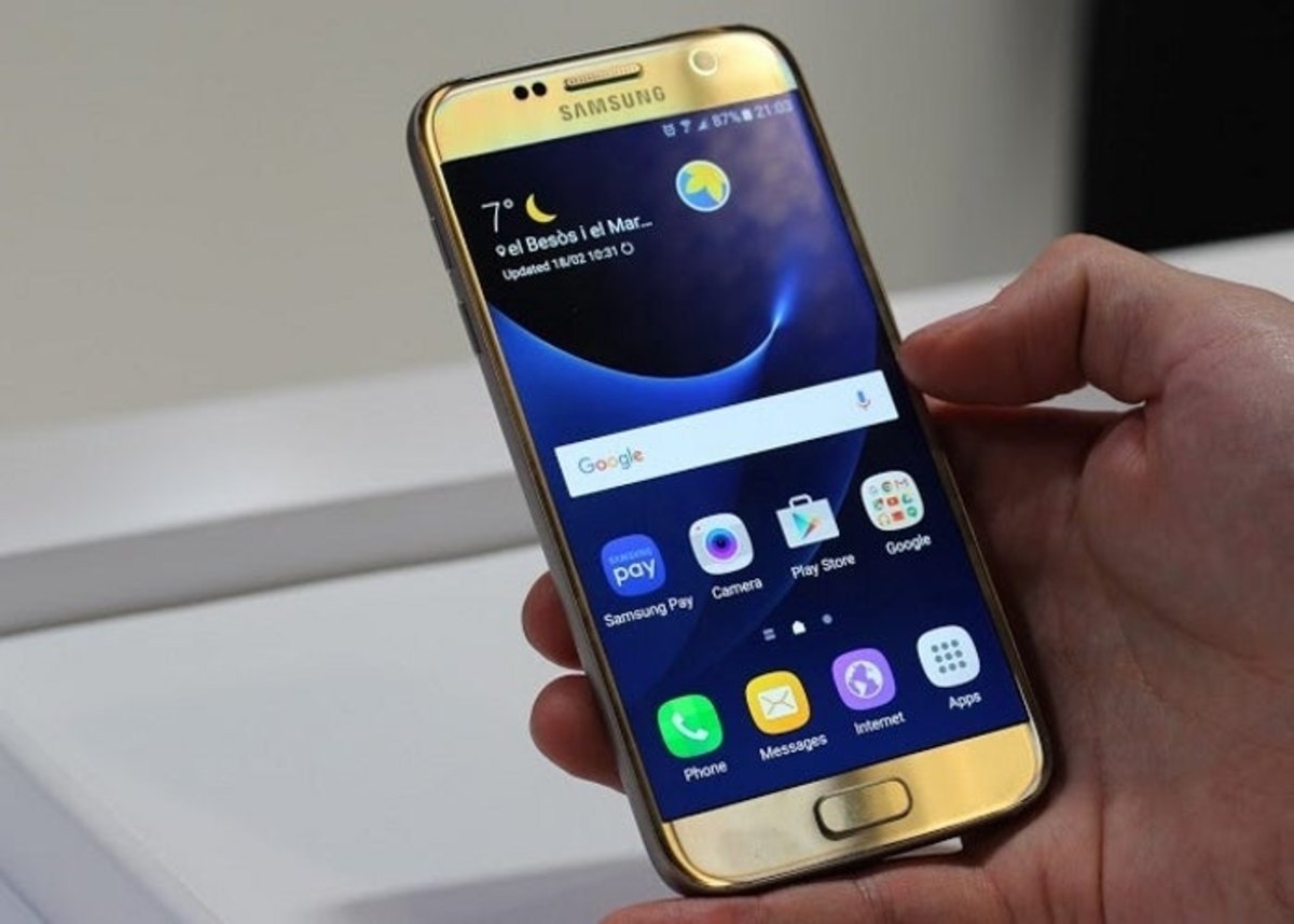 Samsung Galaxy S7 primer plano funda