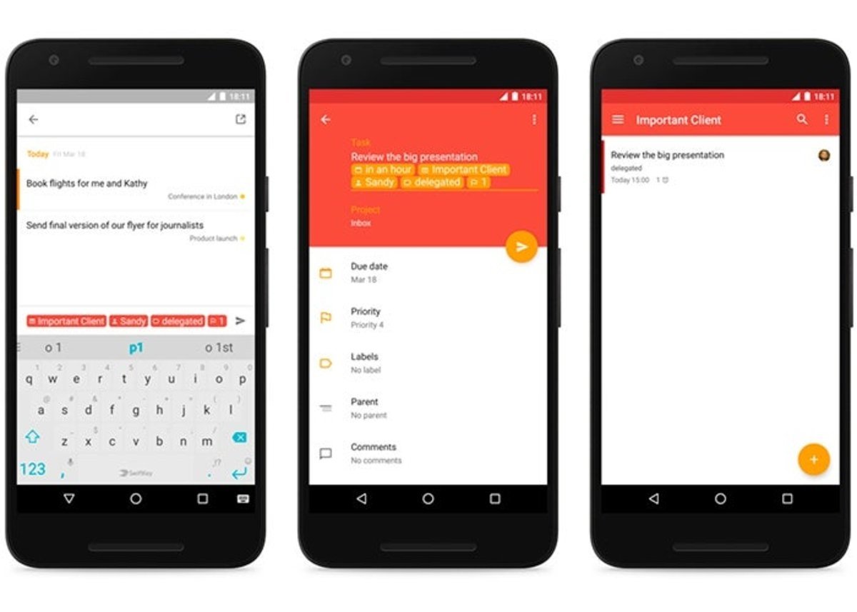 Todoist Android smartphone