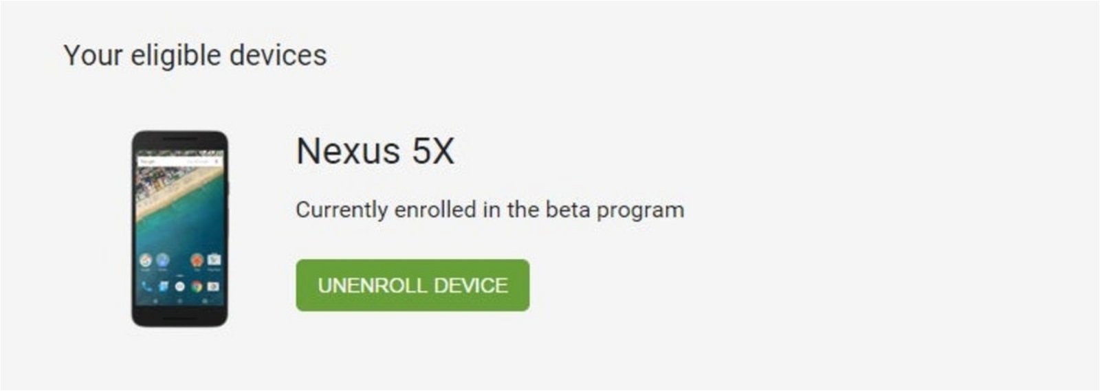 android beta program 5x