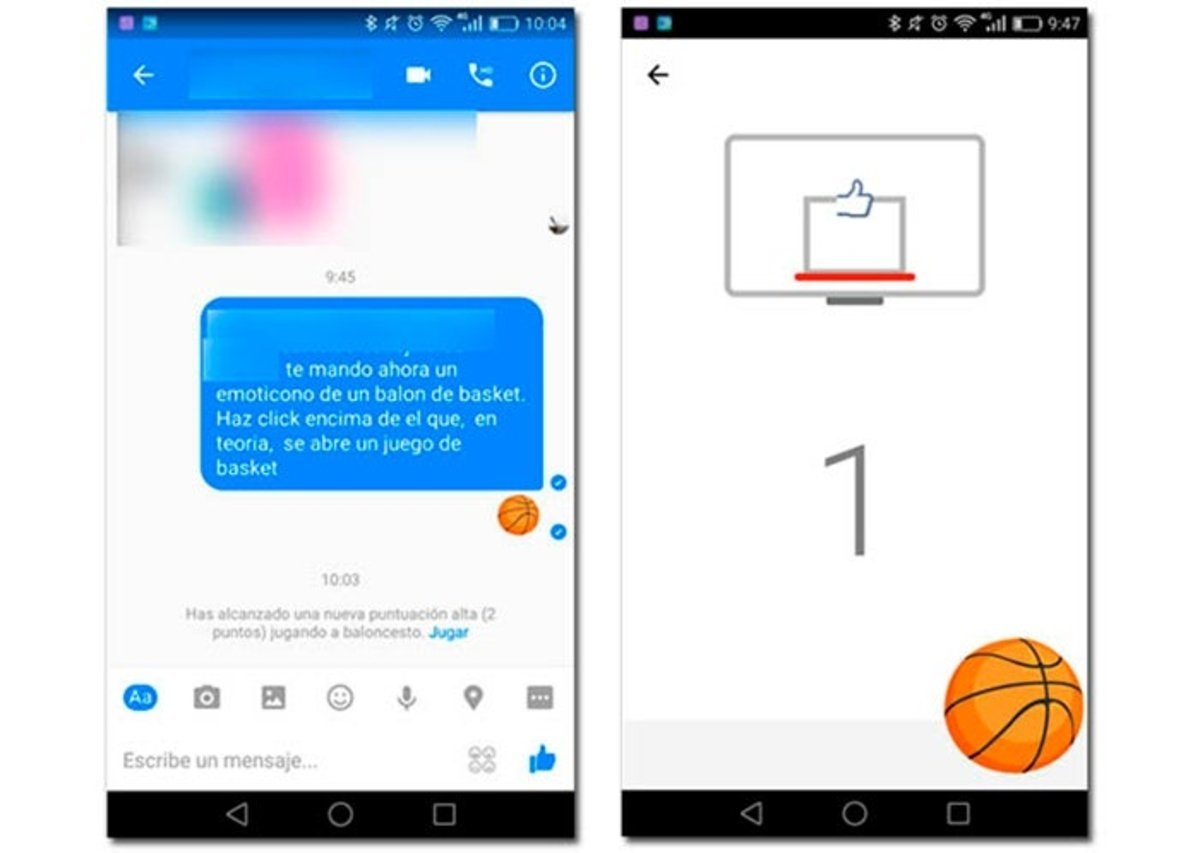 El juego de baloncesto que oculta Facebook Messenger