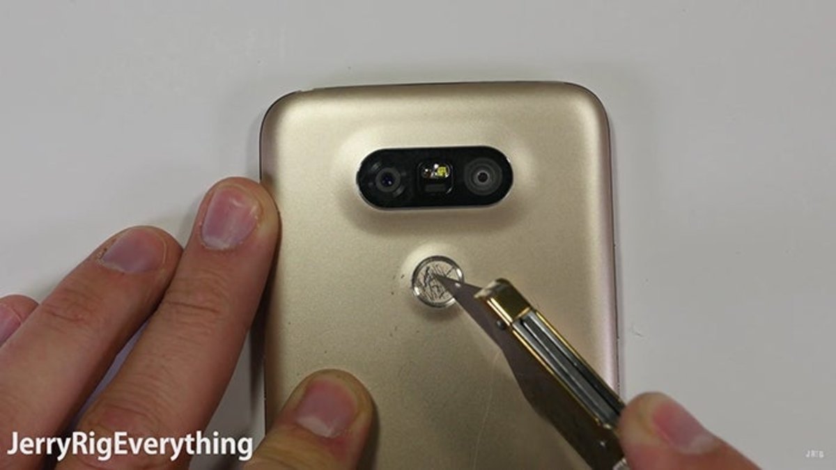 LG G5 test resistencia lector cámara