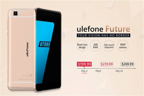Ya puedes comprar el Ulefone Future, ¡si te das prisa tendrás descuento!