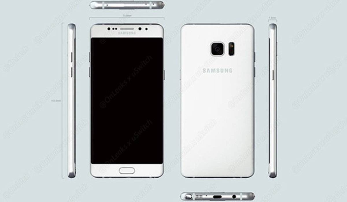 Samsung Galaxy Note 7 Edge Sensores