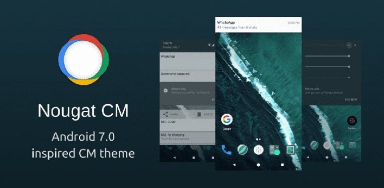 Android 7.0 Nougat Tema Cyanogen