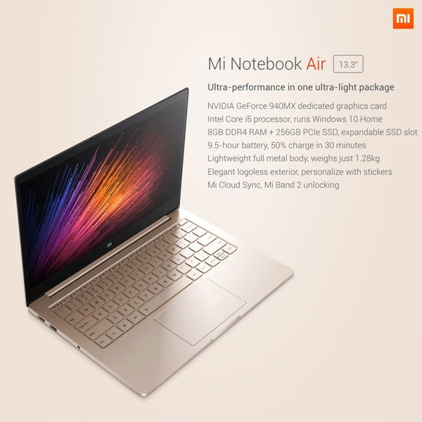 Xiaomi Mi Notebook Air, la respuesta china al MacBook Air de Apple