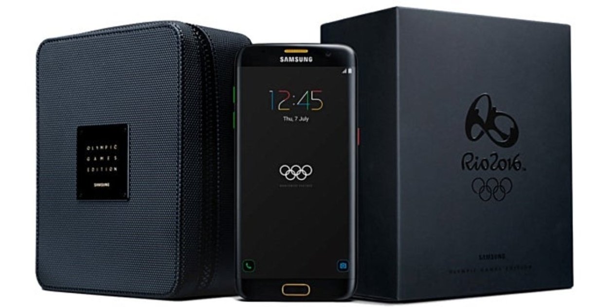 Samsung Galaxy S7 edge con caja y funda