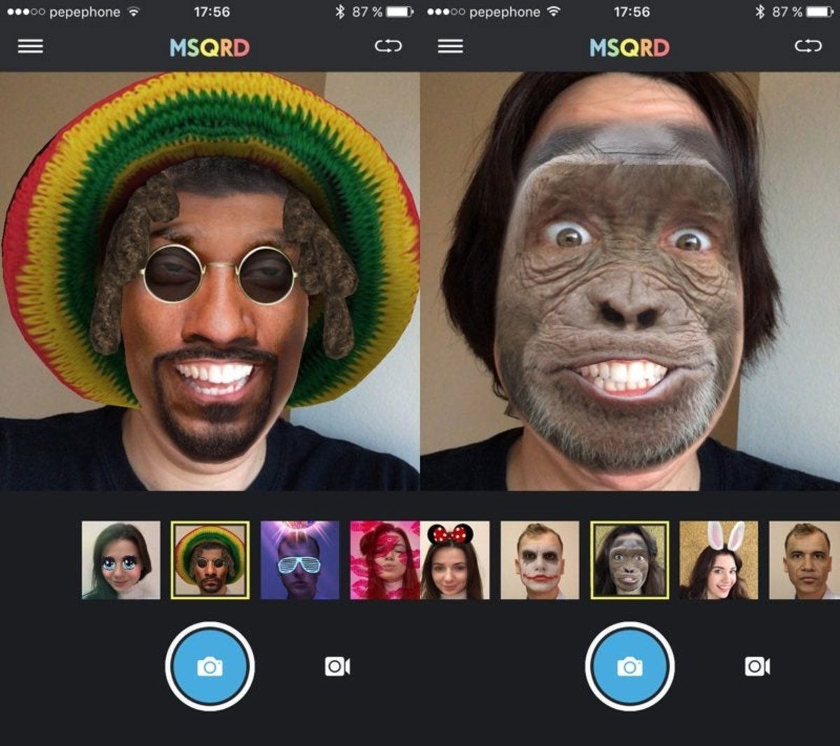 Смешные приложения. Приложение MSQRD. Маскарад приложение. Смешные маски для лица приложение.