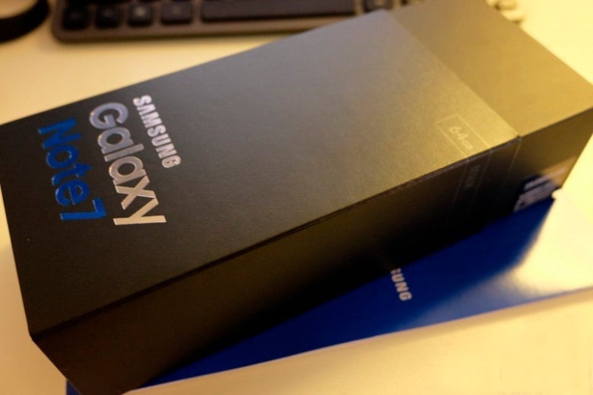 Caja del Samsung Galaxy Note7