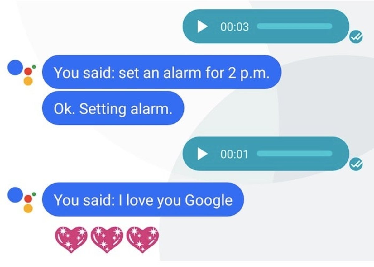 Google assistant allo mensajes de voz
