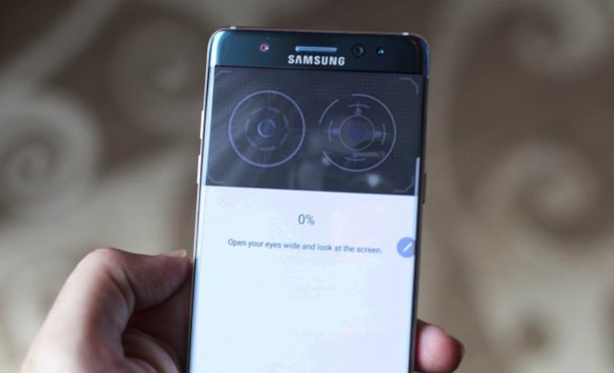 Escáner de iris del Samsung Galaxy Note7