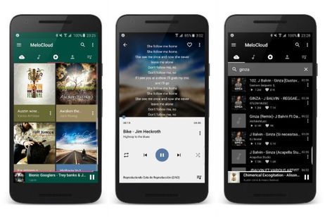 Melocloud, un bonito reproductor de música 2 en 1 con Material Design Melocloud, un bonito reproductor de música 2 en 1 con Material Design