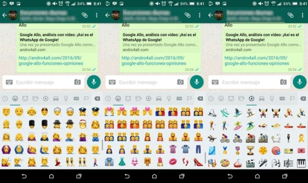 Emojis por la igualdad de género y LGBT en WhatsApp para Android