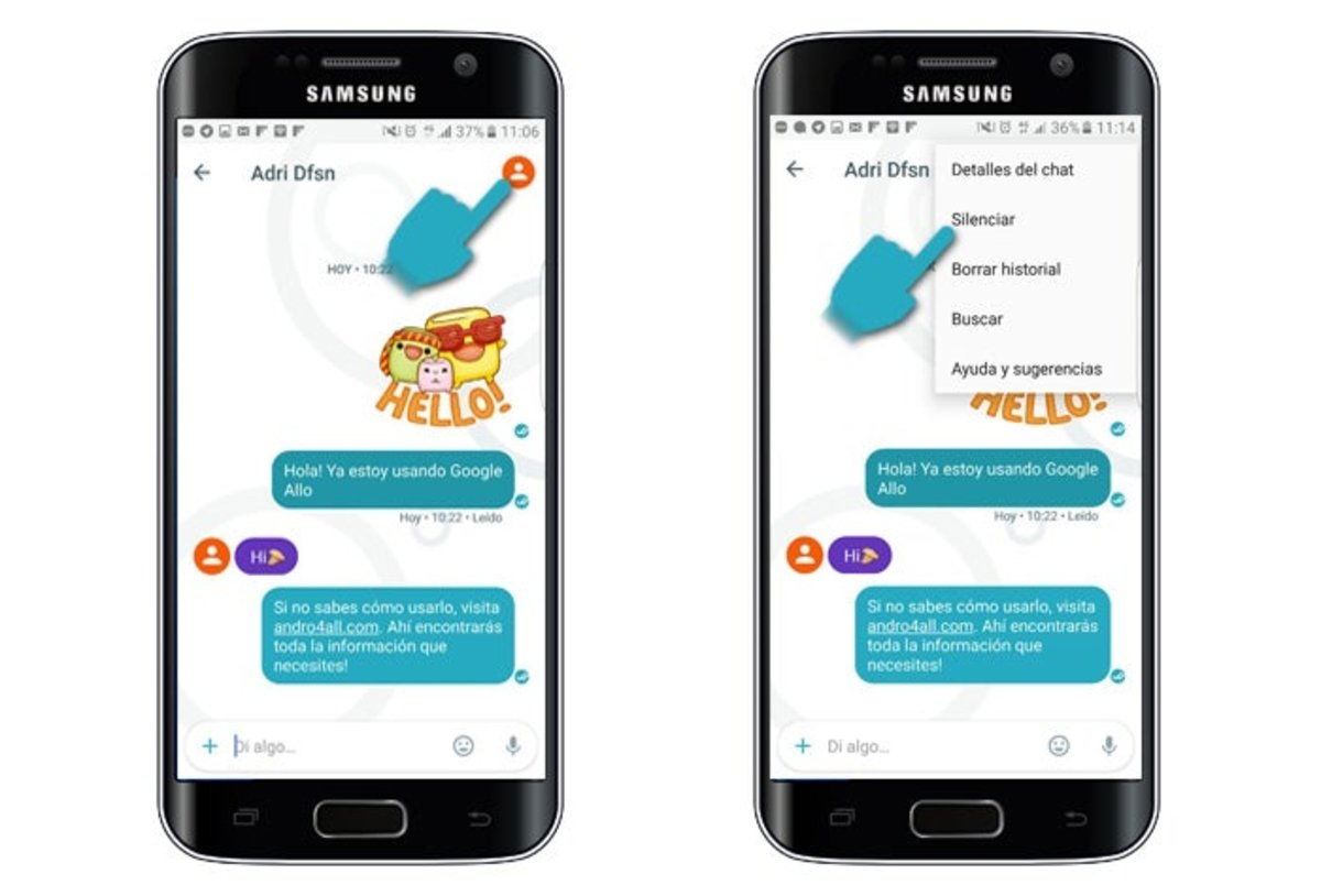 silenciar-chat-google-allo