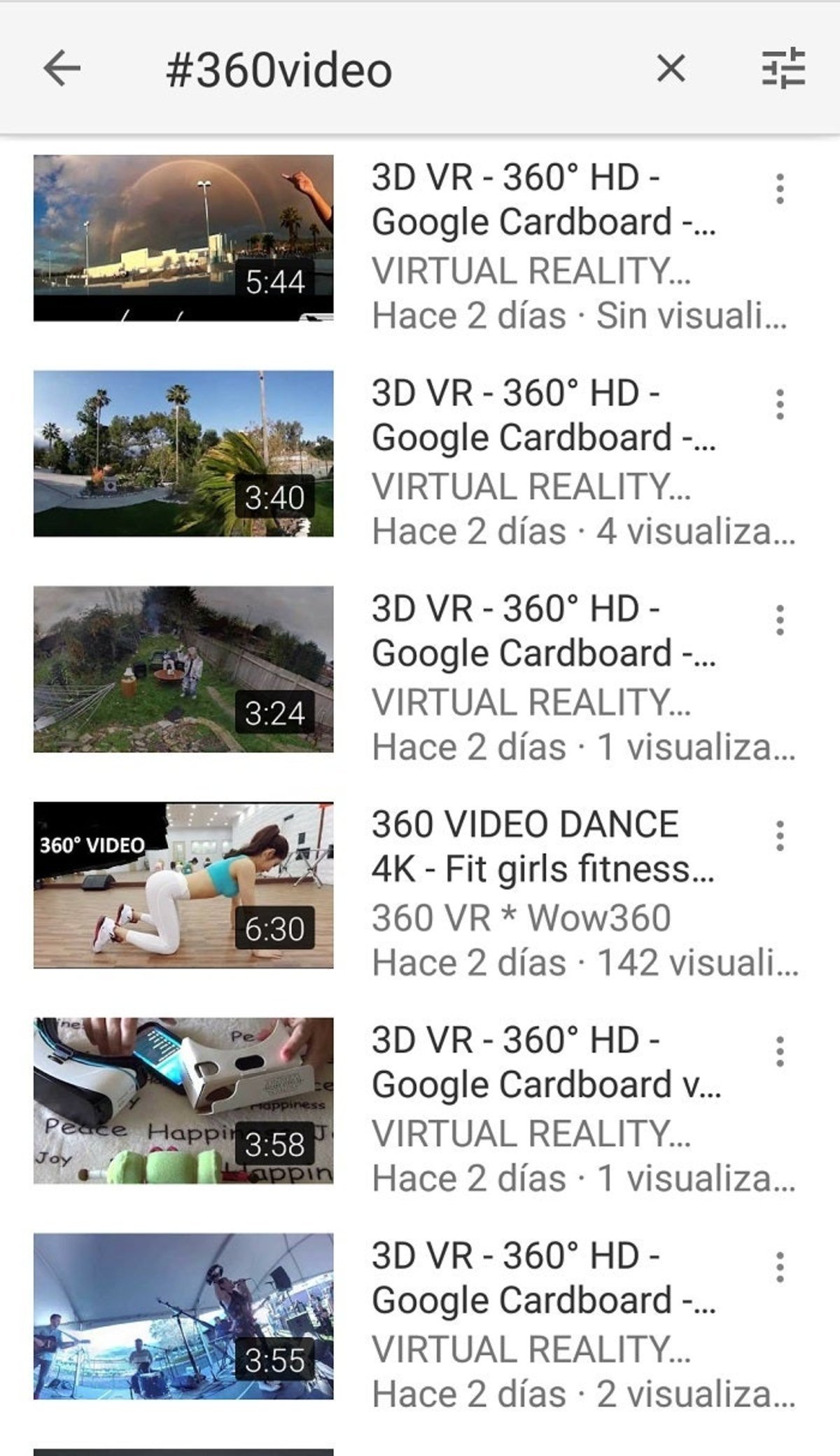 ver videos 360 grados youtube