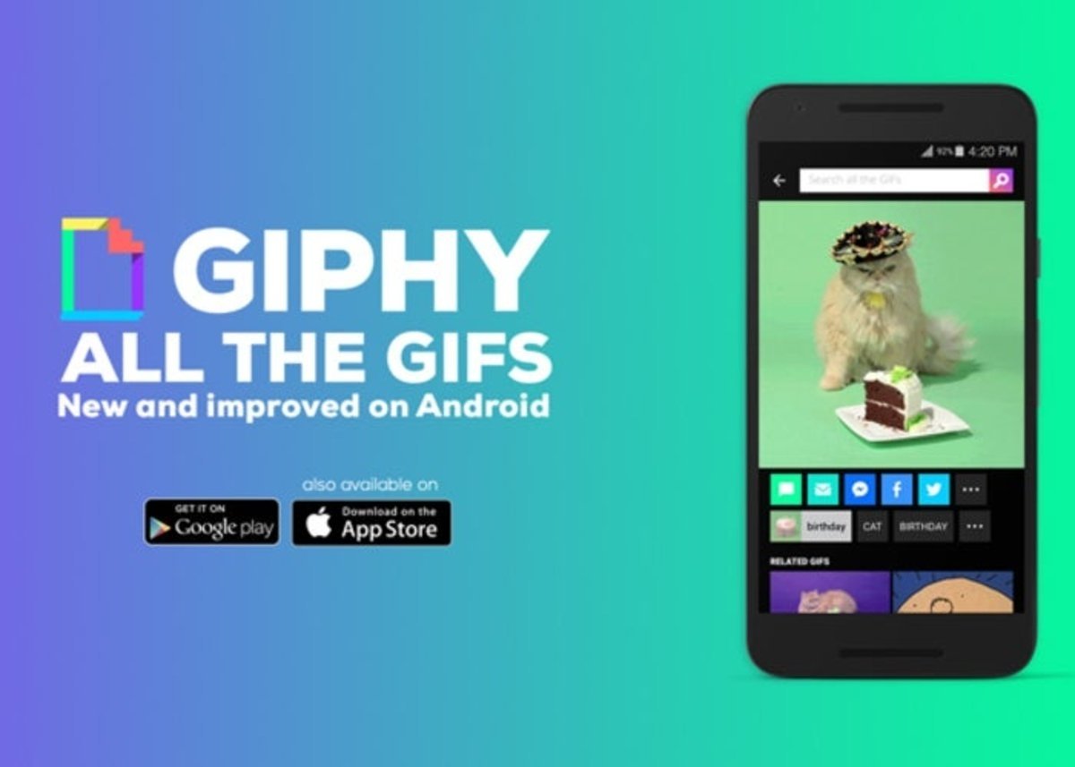 GIPHY ya permite almacenar nuestros GIFs favoritos en la Galería