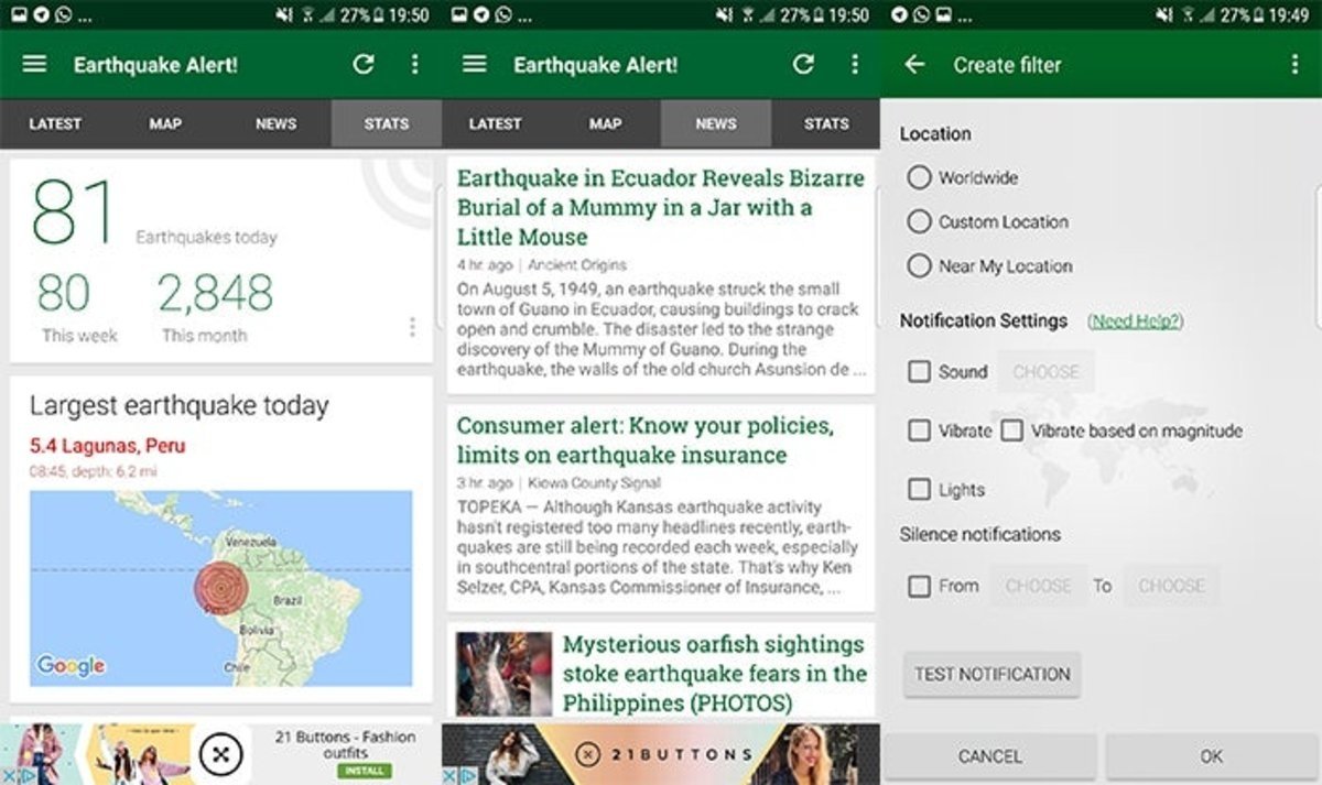 Earthquake Alert terremoto alerta noticias