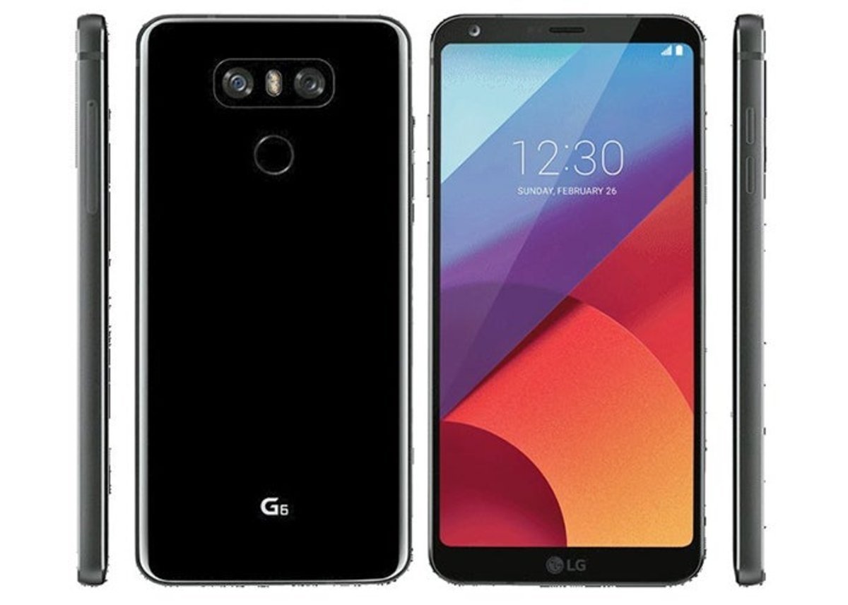 LG G6, imagen fitlrada en color negro