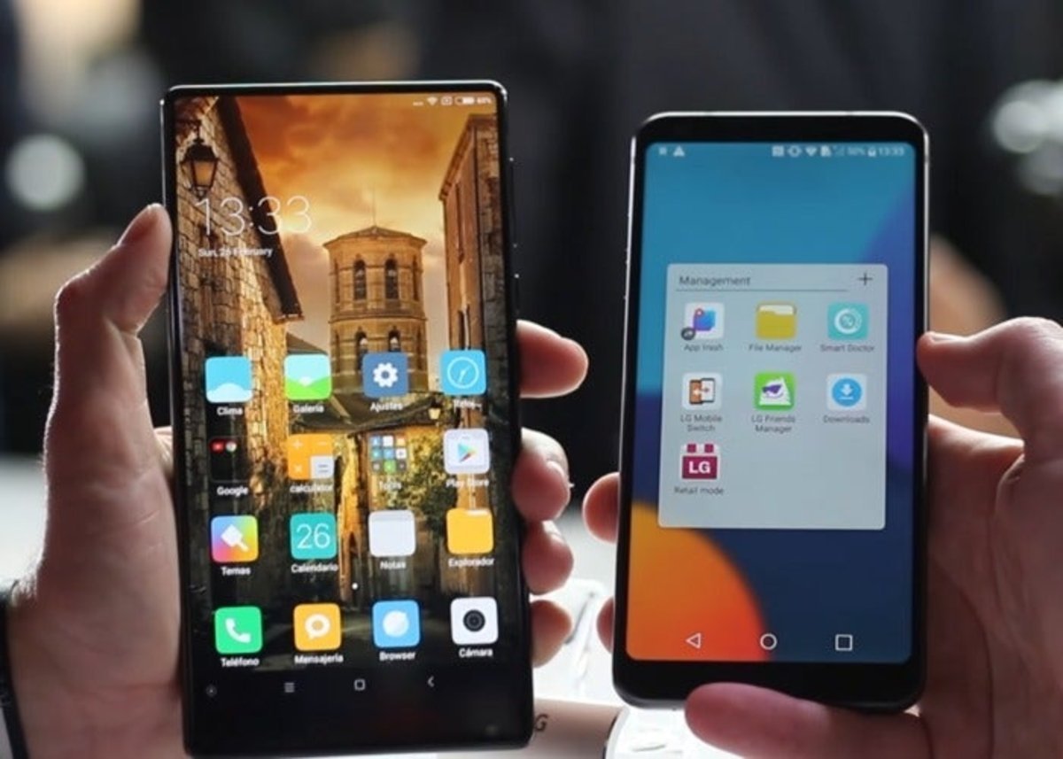 LG G6 vs Xiaomi Mi Mix comparativa video