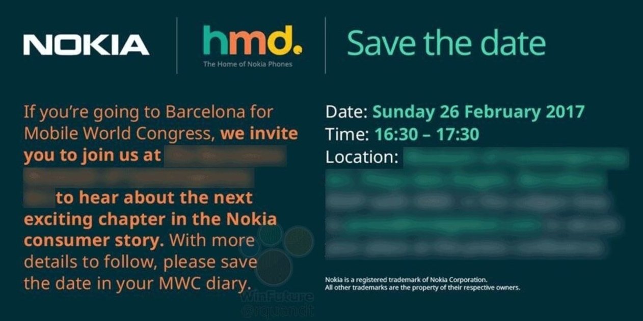 Nokia invitacion MWC 2017