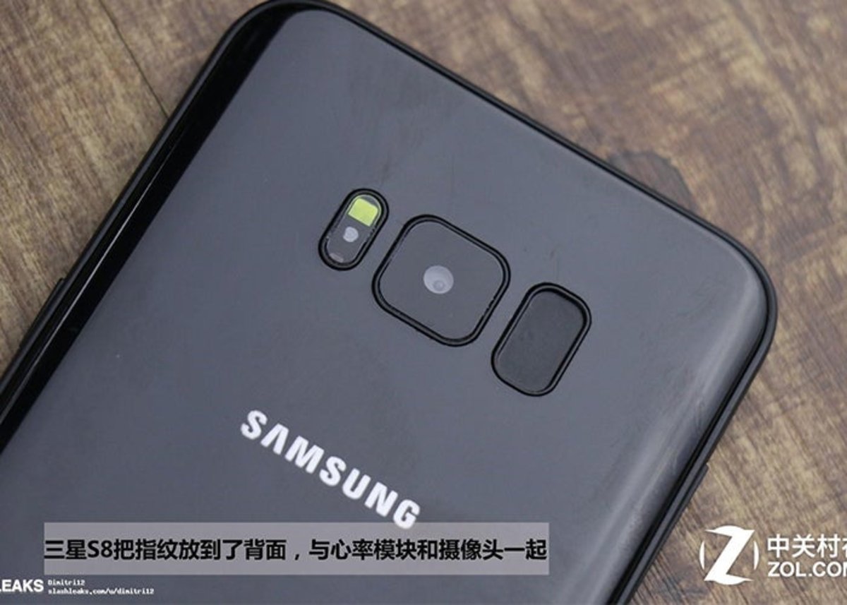 Samsung Galaxy S8 en color negro, cámara