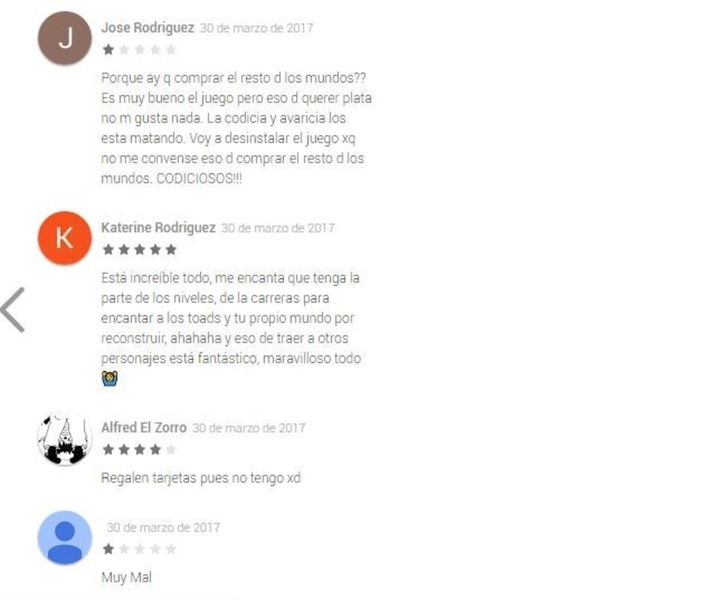 ¿Cuáles son las valoraciones de Super Mario Run tras una semana en Google Play?