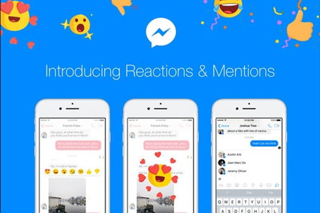 Las reacciones y menciones llegan a los mensajes de Facebook Messenger Las reacciones y menciones llegan a los mensajes de Facebook Messenger